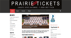 Desktop Screenshot of prairietickets.com